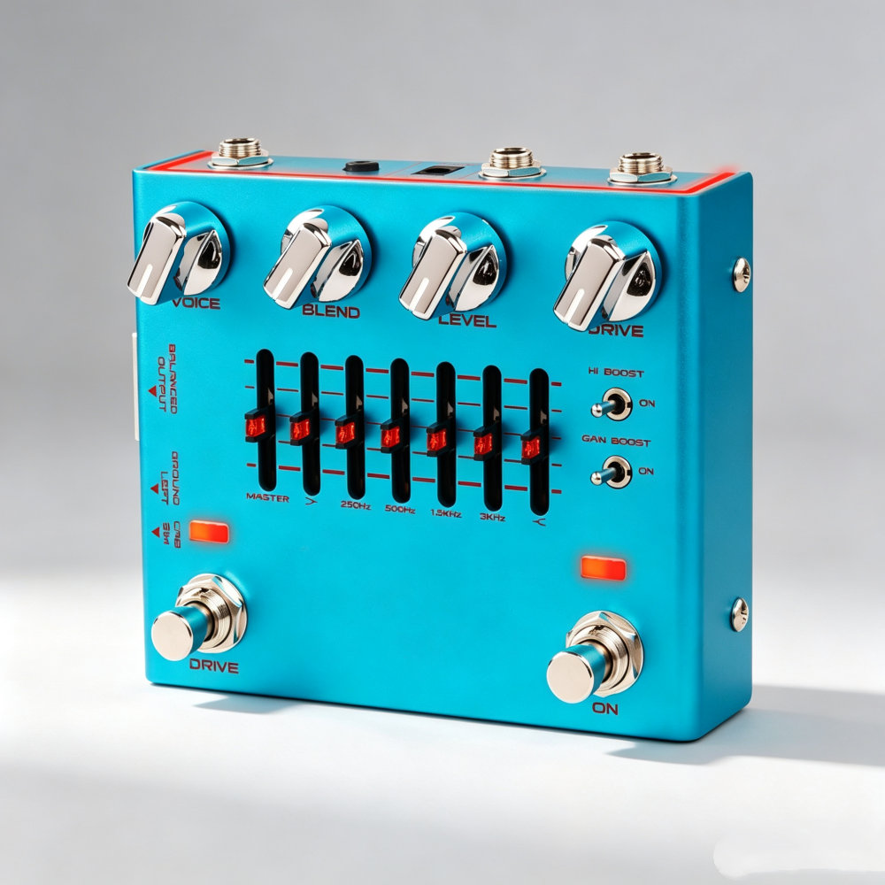 Studio-Style Bass Preamp Pedal with Direct Output & Cab Sim