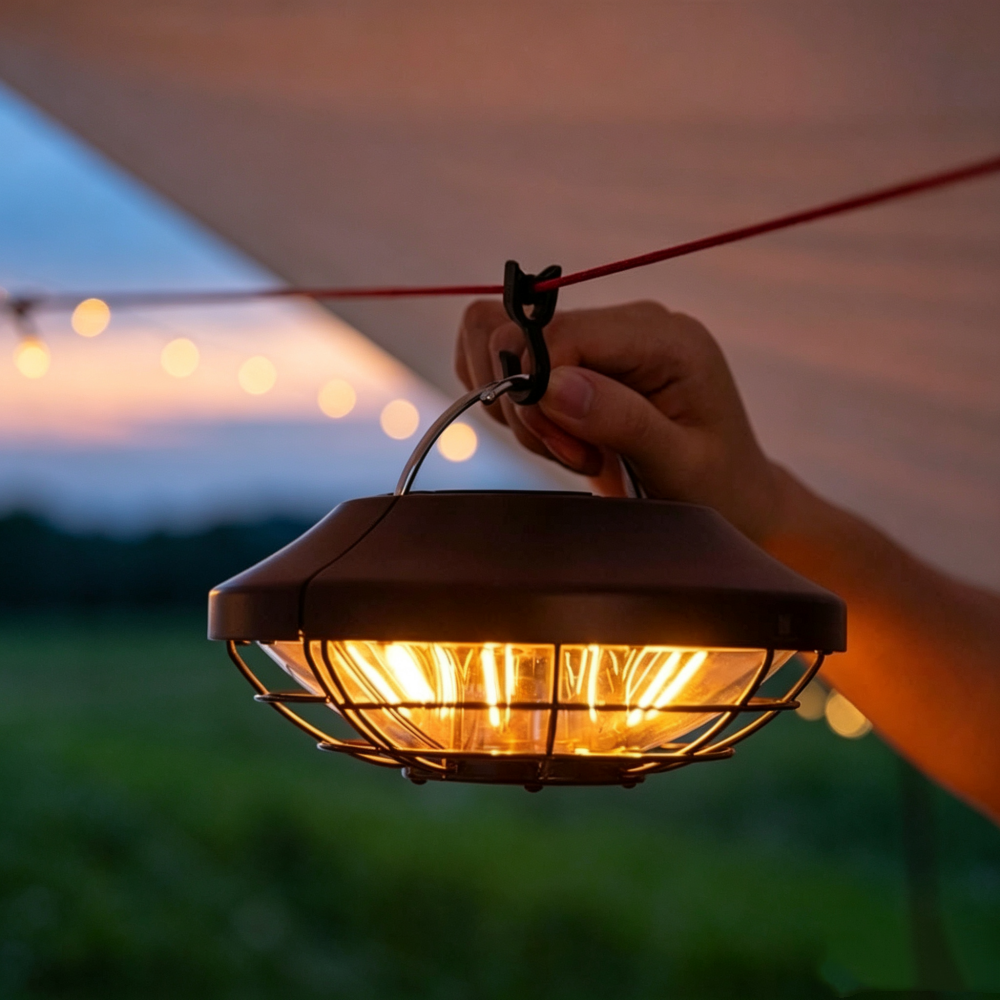 360° Camping Light – Adjustable Glow & Long-Lasting Battery