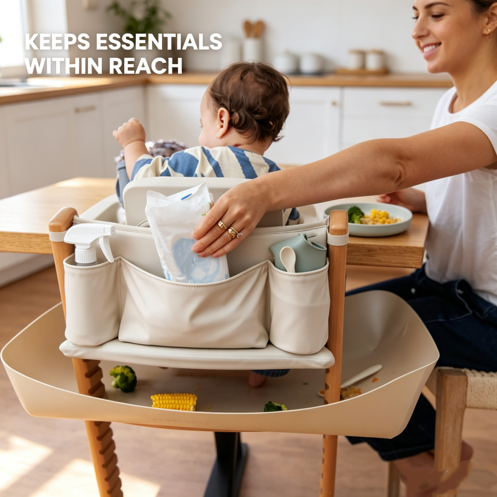 Smart High Chair Caddy – Keep Mealtime Essentials Within Reach
