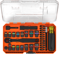 33-Piece Pass-Through Impact Socket Set | SAE & Metric | High-Torque Steel Kit