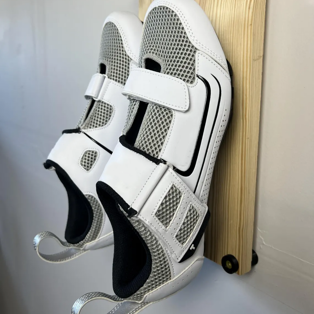 Road Cycling Shoe Wall Hook – Magnetic Lock, Space Efficient Storage Design