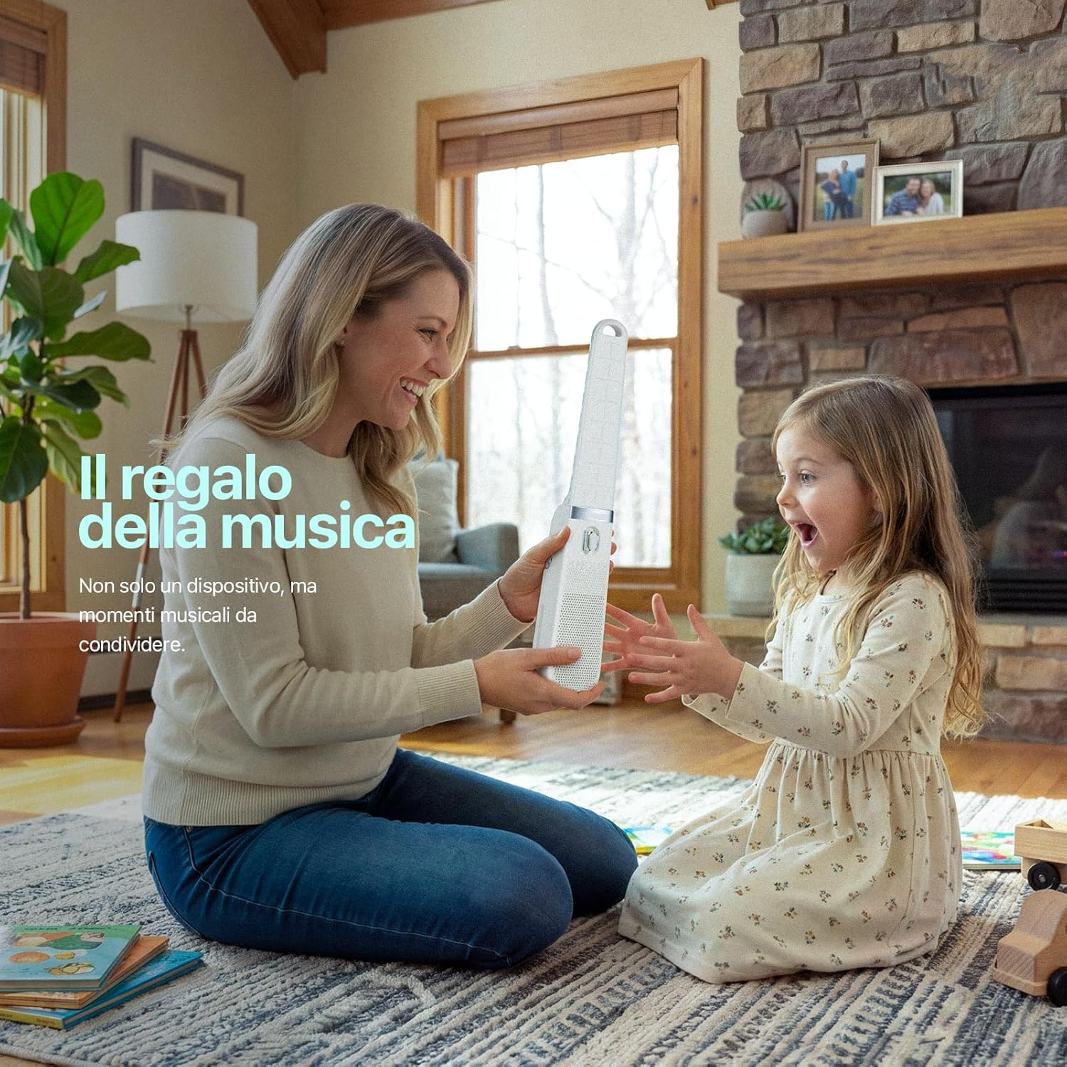 Instant Play Smart Pocket Guitar – 15+ Sounds, No Skills Needed