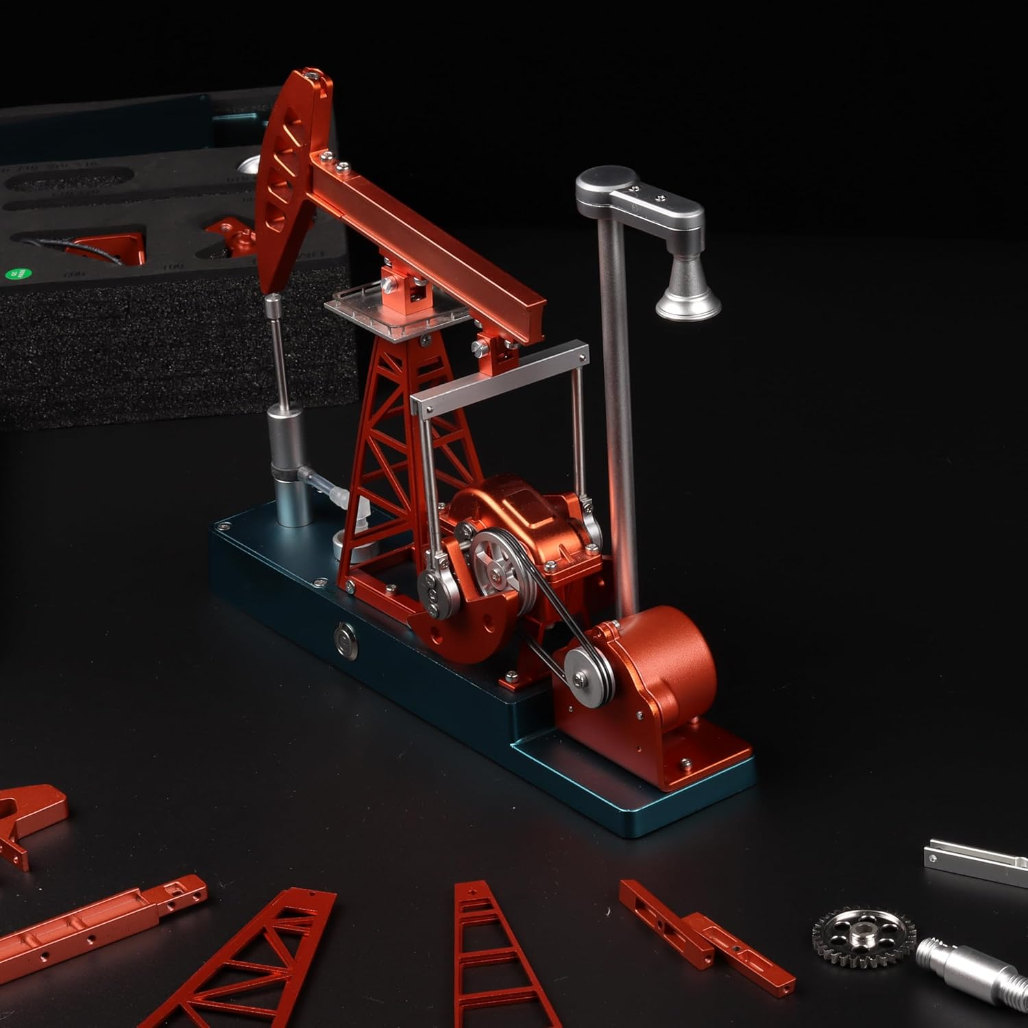 Industrial Pumping Unit 3D Metal Model – 219PCS Mechanical Engineering DIY Build Kit