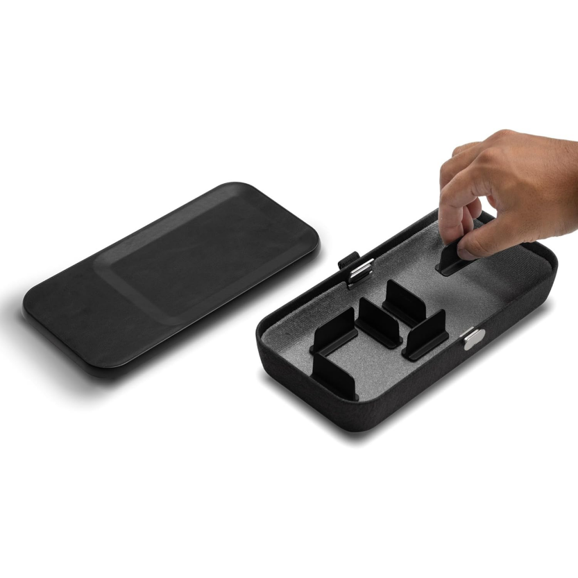 All-in-One Travel Desk Organizer Case with 15W Wireless Charging & Modular Storage