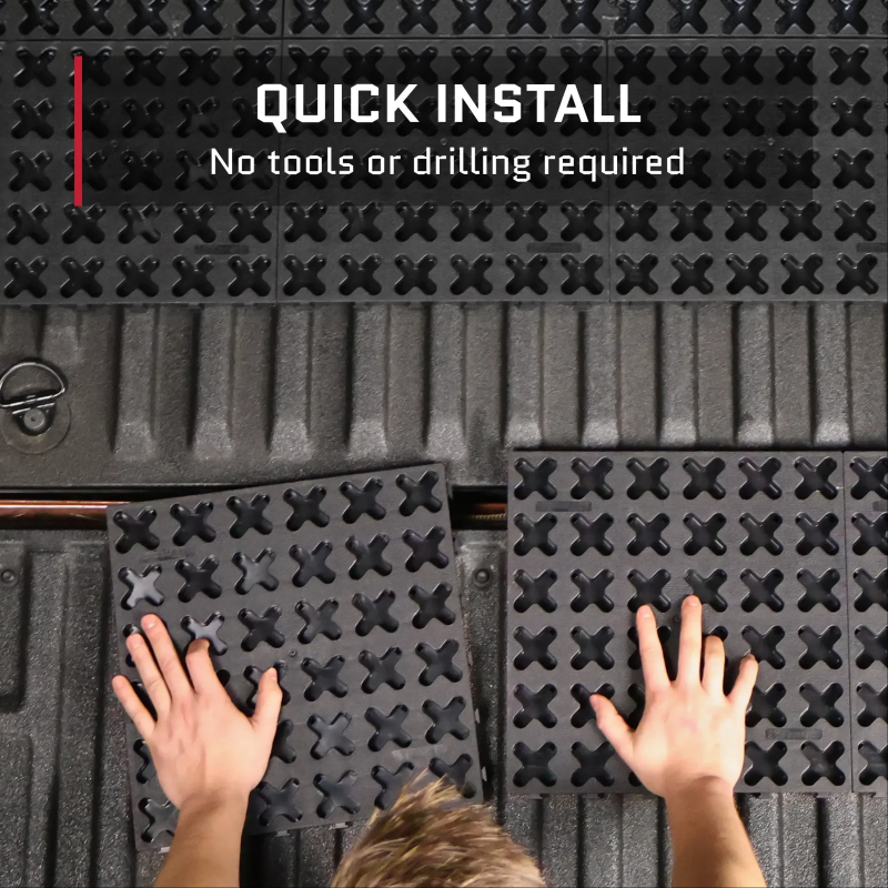 Adjustable Cargo Grid Truck Bed System | Slide, Store & Access with Ease