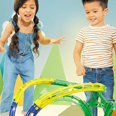 Kid’s Motion Train Adventure Toy with LED Effects, Sounds & Unpredictable Path Action