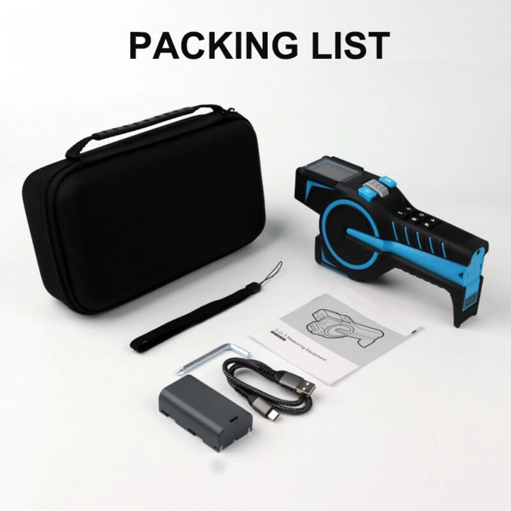 3-in-1 Digital Tape Measure with Bluetooth Precision & LCD Display