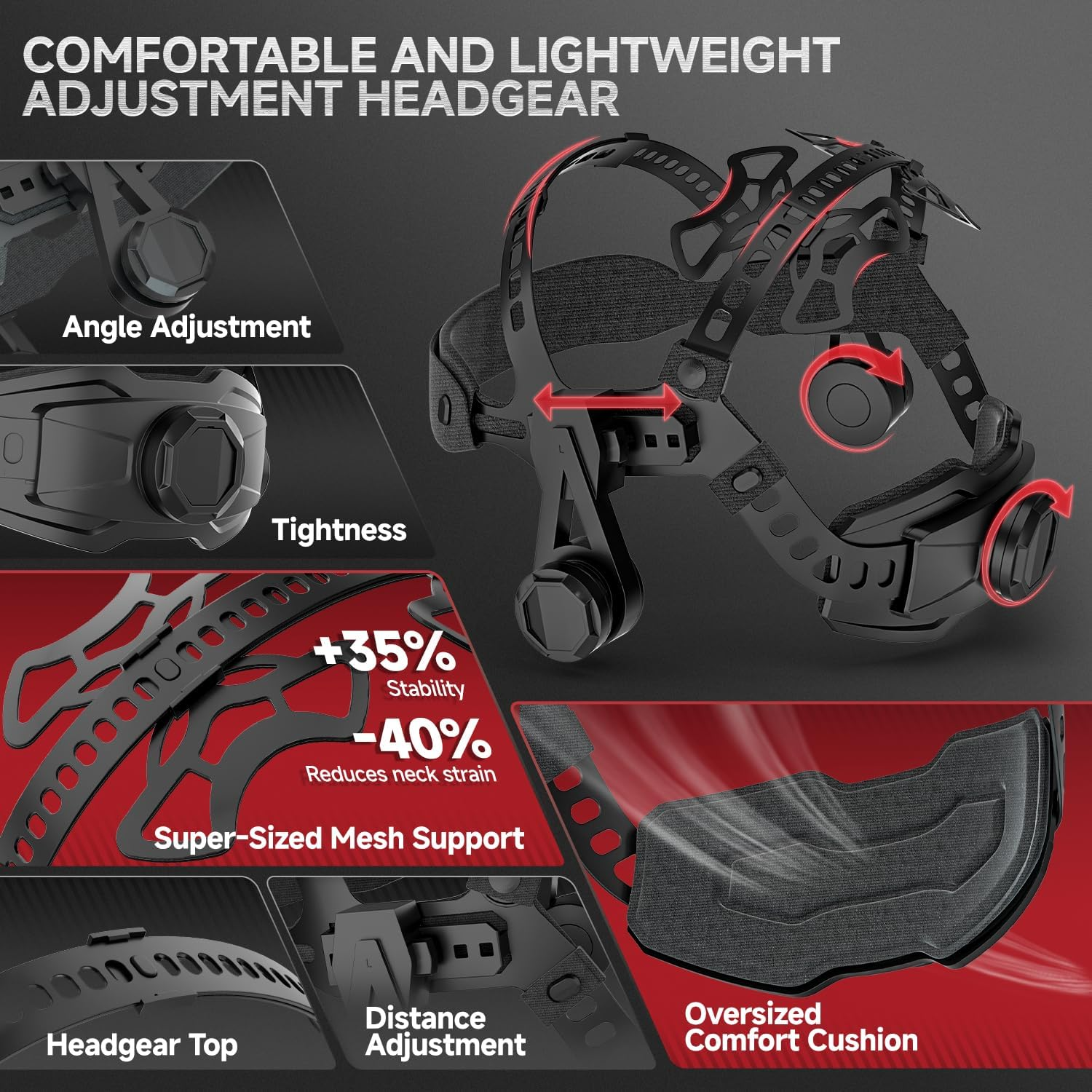 Advanced Auto-Darkening Welding Helmet with True Color Clarity & Motion LED Control
