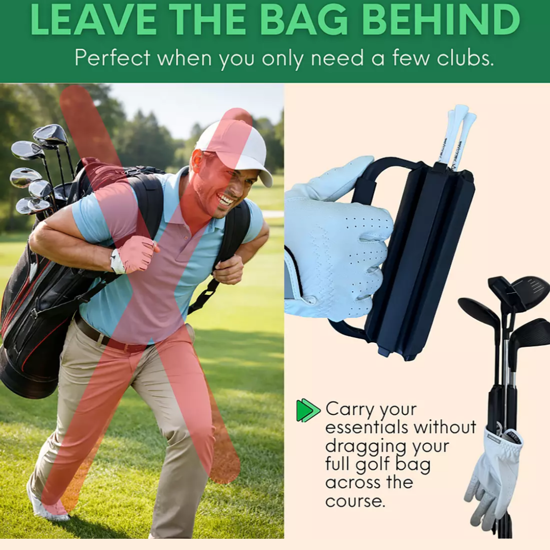 Ultra Portable Golf Club Holder – Easy Carry Design for Practice & Travel Golf