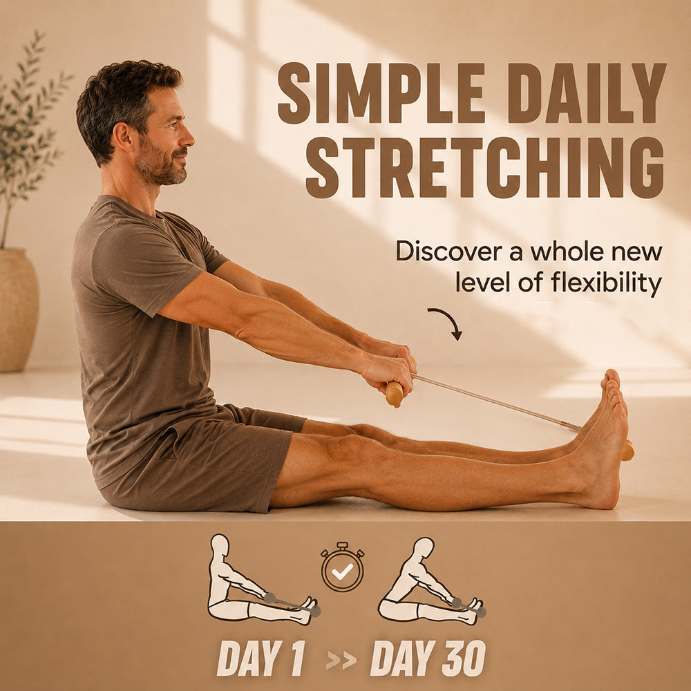Deep Leg Stretch System That Relieves Lower Back Pain From Sitting