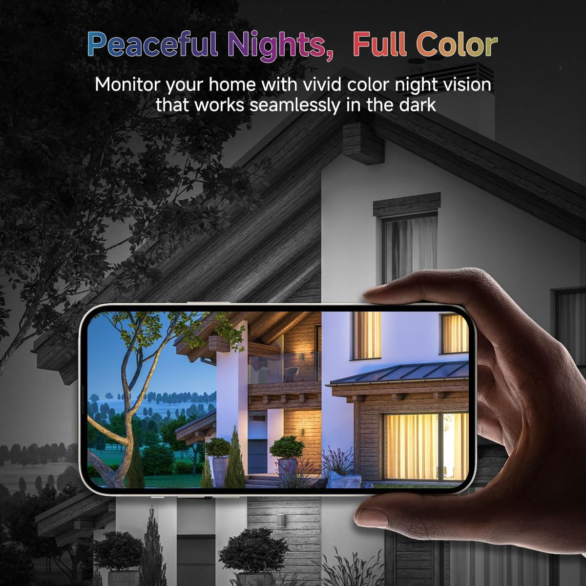 Smart Wireless Security Camera with Night Vision, AI Alerts & Local Storage