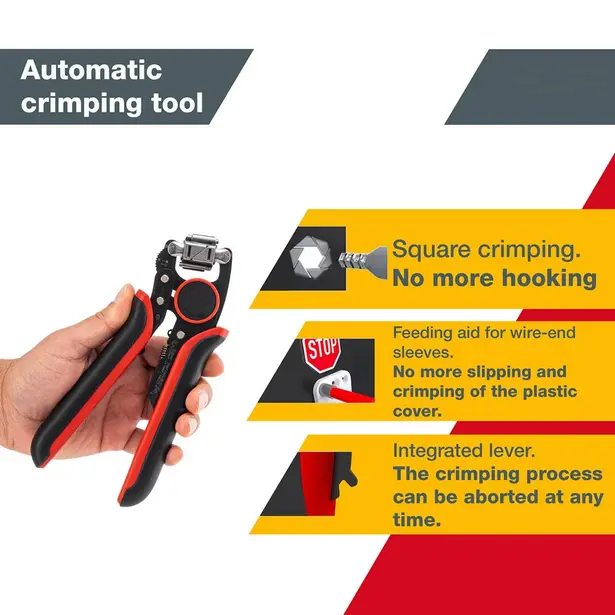 360° Rotating Automatic Wire Crimper – Fast, Precise & Effortless Electrical Terminals