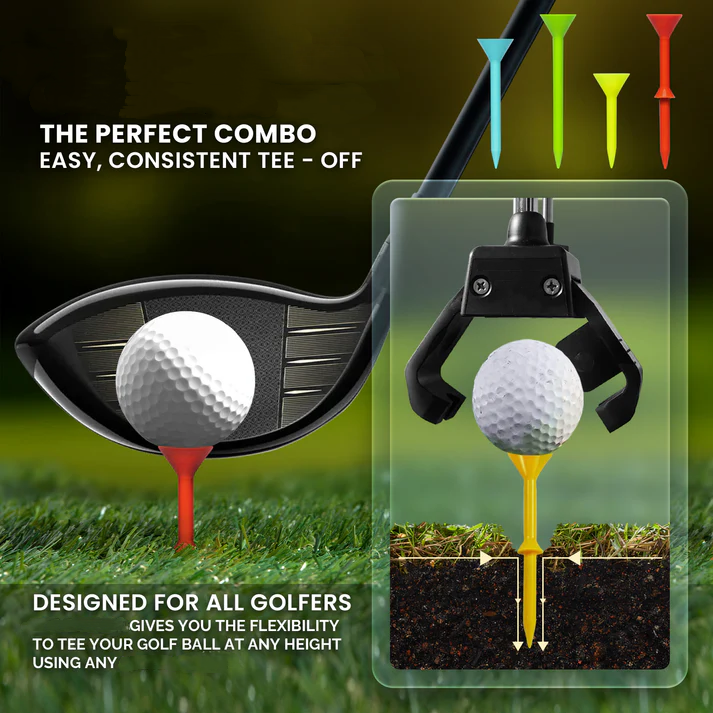 Effortless Golf Tee Tool – No Bending, No Strain, Just Play