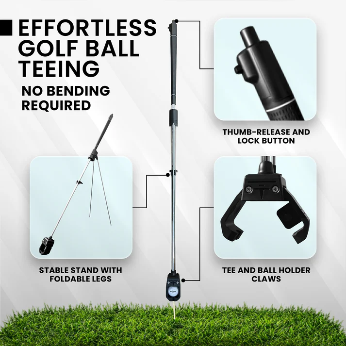 Effortless Golf Tee Tool – No Bending, No Strain, Just Play