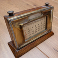 Timeless Timber Perpetual Desk Calendar with Adjustable Date System