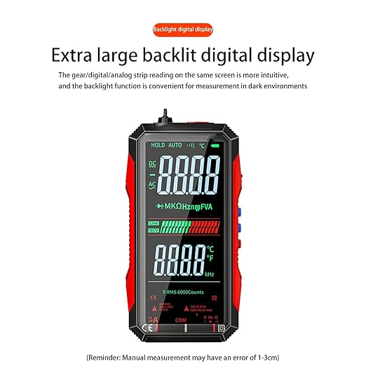Professional Auto-Ranging Multimeter with Color Display & True RMS Precision