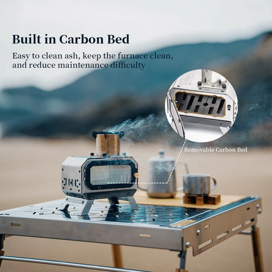 Compact Foldable Multi-Fuel Fire & Incense Burner for Camping & Home