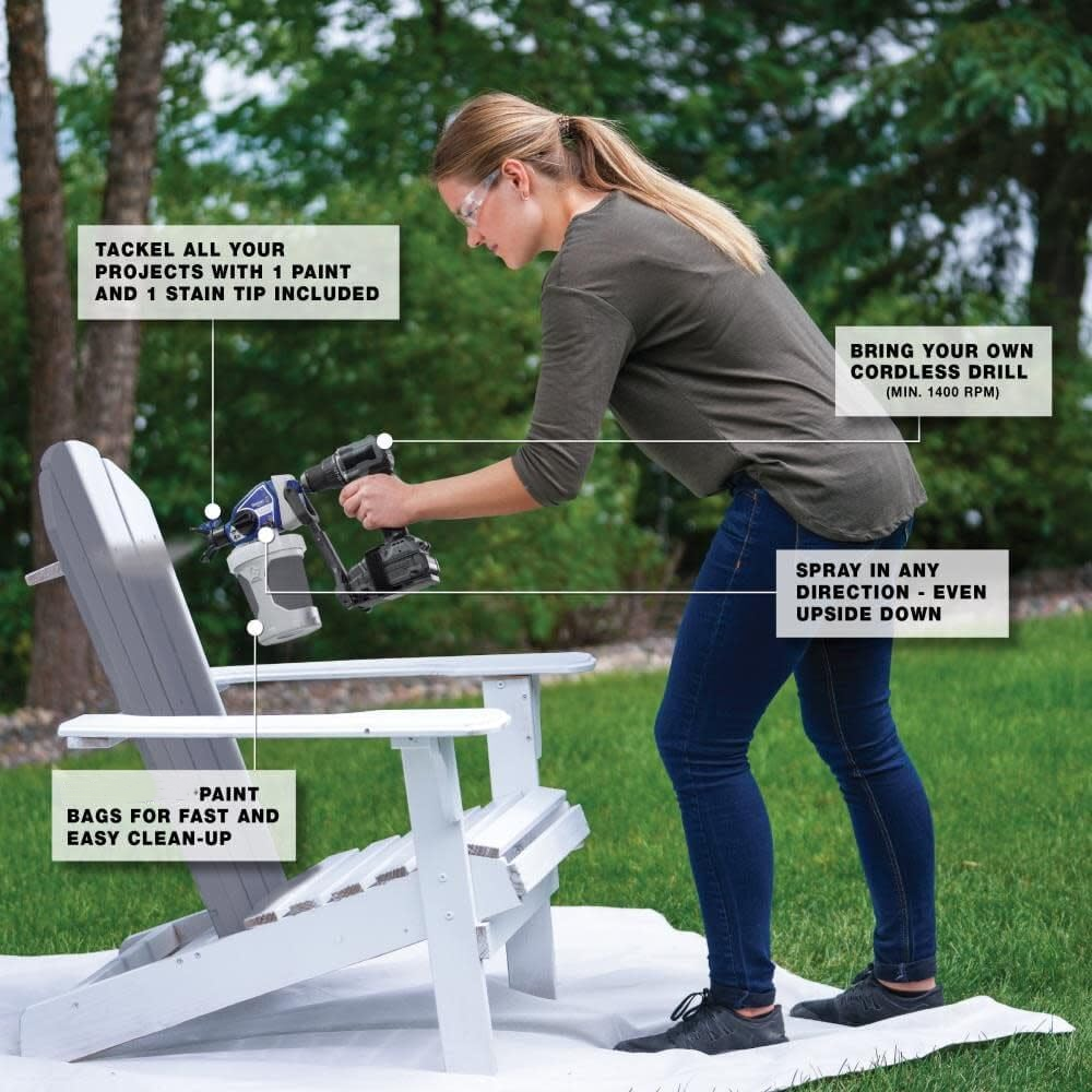 Cordless Paint Sprayer with 360° Multi-Direction Spray