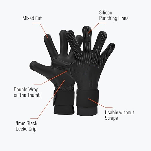 Professional Goalkeeper Gloves with Superior Grip & Flexibility