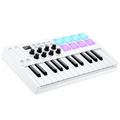 Portable 25-Key MIDI Keyboard Controller with RGB Pads & Wireless Control