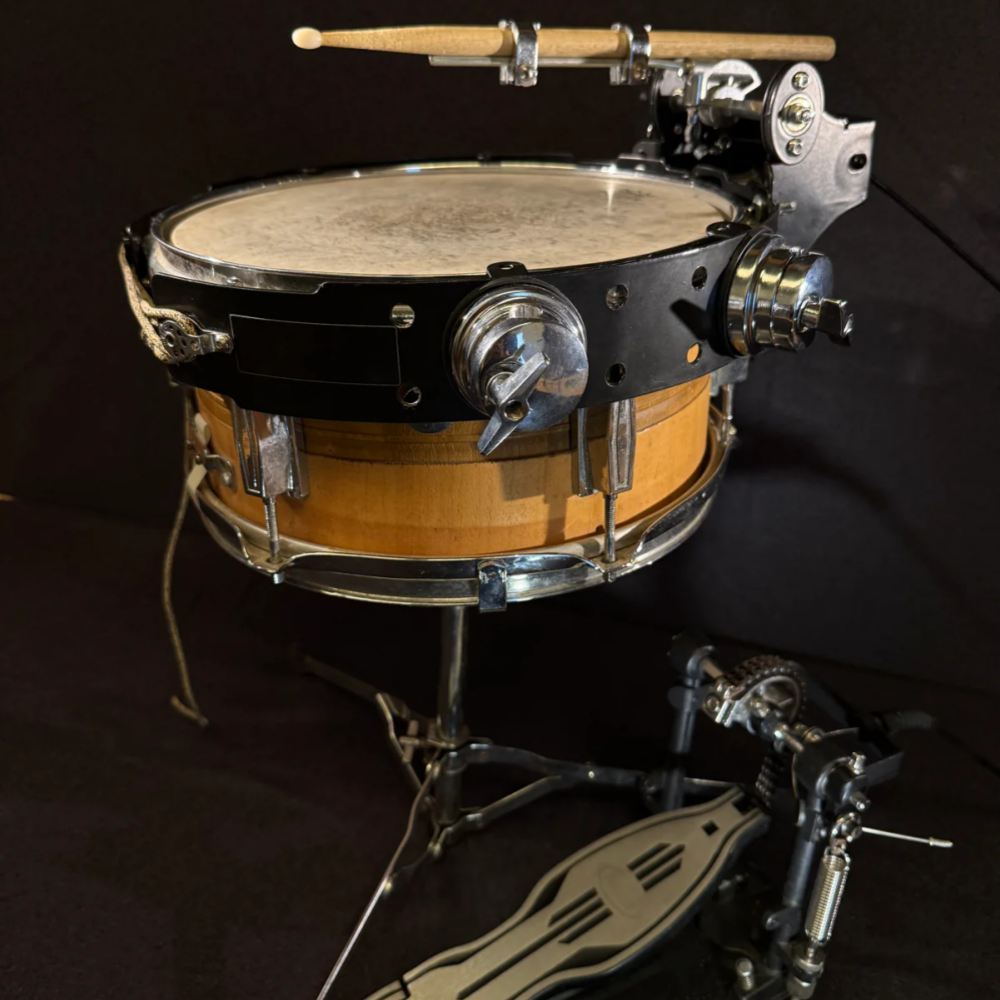 Add Percussion Anywhere with a Flexible Pedal-Controlled Drum System