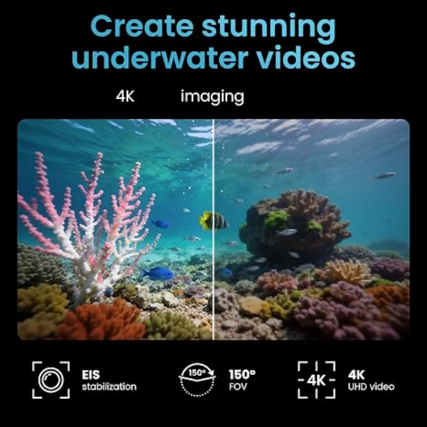 4K Underwater Drone with HD Camera & Deep Exploration Control