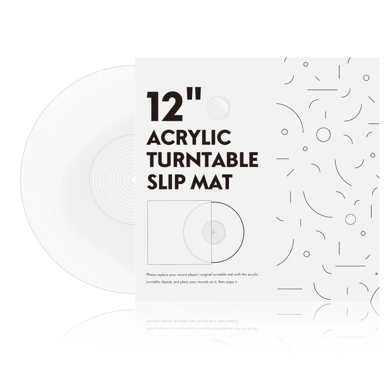 Premium Acrylic Turntable Mat – Cleaner Sound & Modern Vinyl Upgrade
