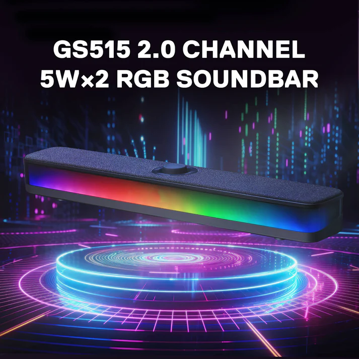 Bluetooth & Wired RGB Computer Speakers for Immersive Gaming Audio
