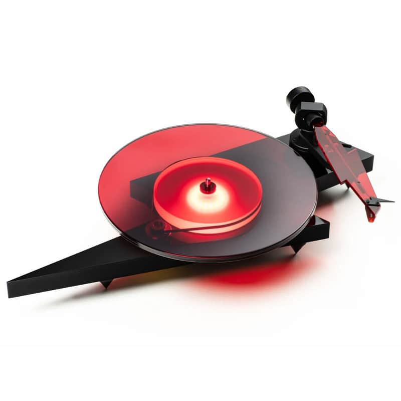Collector’s Vinyl Turntable – LED Glow, Lightning Design, High-Fidelity Sound