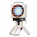 Desktop Fan with RGB Glow – Vintage Look, Powerful Cooling, Portable Design