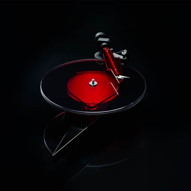Collector’s Vinyl Turntable – LED Glow, Lightning Design, High-Fidelity Sound