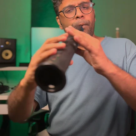 Portable Digital Wind Instrument with Real-Time Breath & Pitch Control