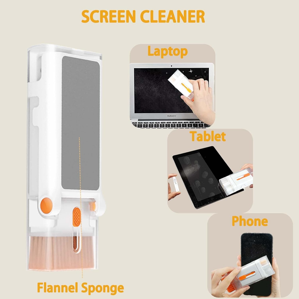 8-in-1 Ultimate Tech Cleaning Kit – Screens, Keyboards & AirPods Perfectly Clean