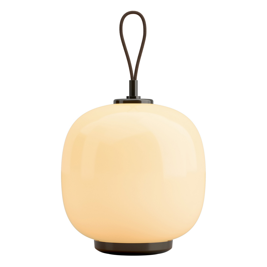 Portable Ambient Glass Lamp | Warm Dimmable Glow & USB-C Rechargeable Design