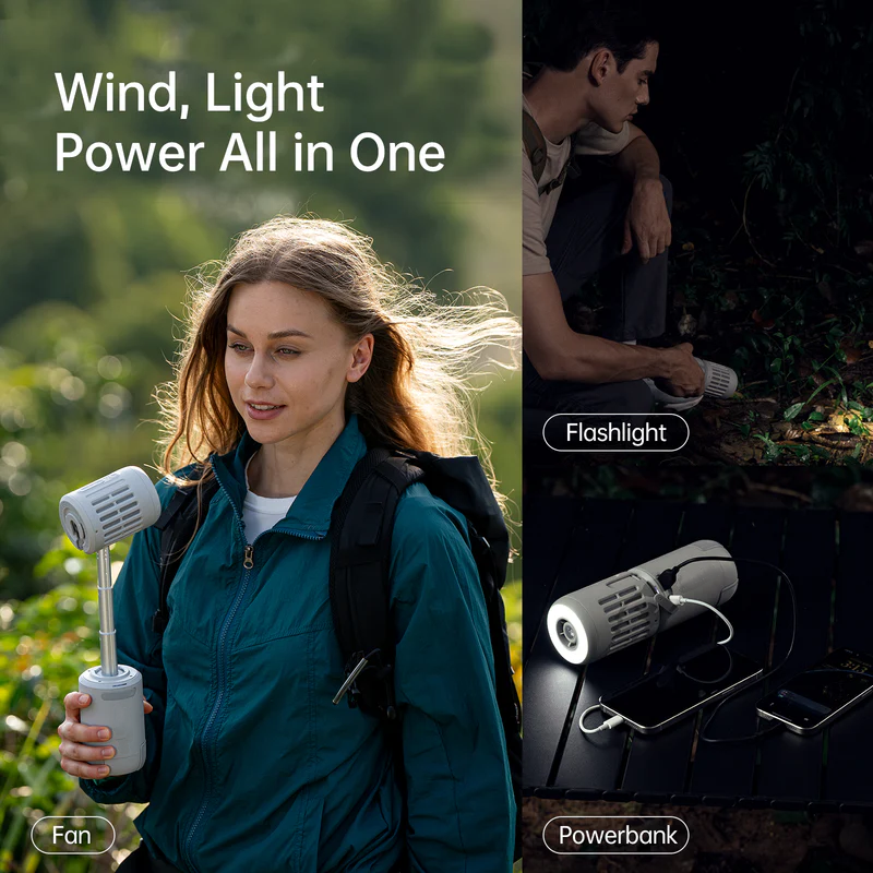 Multi-Use Fan – Desk, Handheld & Floor Ready