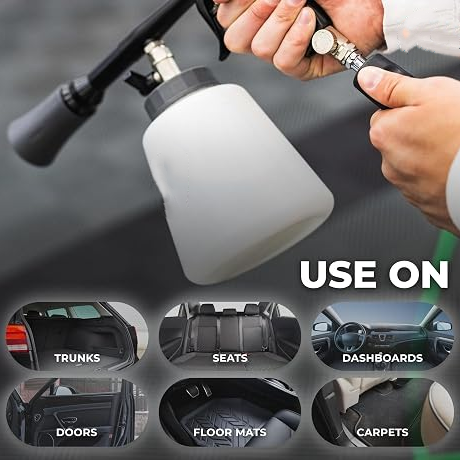 High-Pressure Air & Liquid Interior Detailing Gun for Deep Car Cleaning