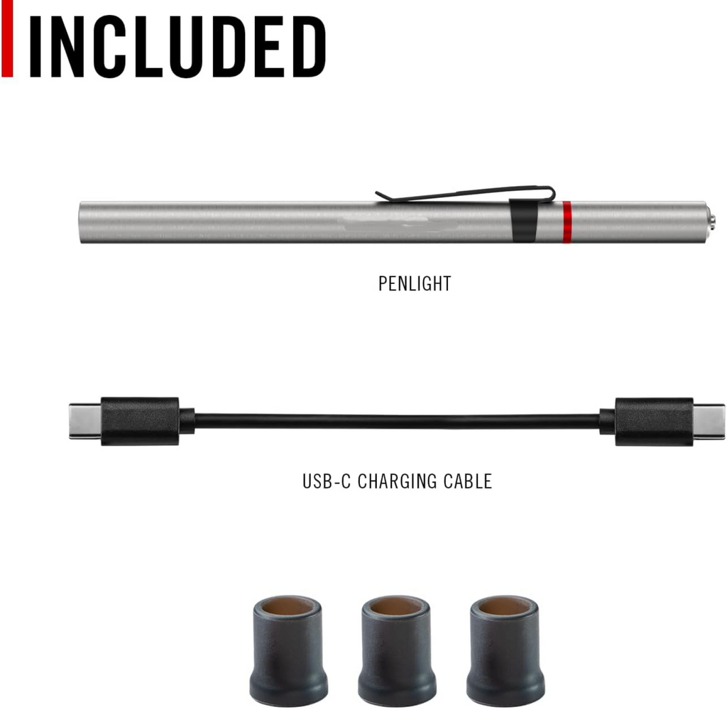 Ultra-Bright Stainless Steel Rechargeable Pocket LED Light for Precision Tasks