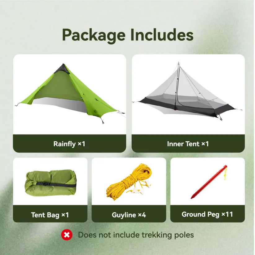 Ultralight 1-Person Backpacking Tent – Waterproof & Compact Outdoor Shelter