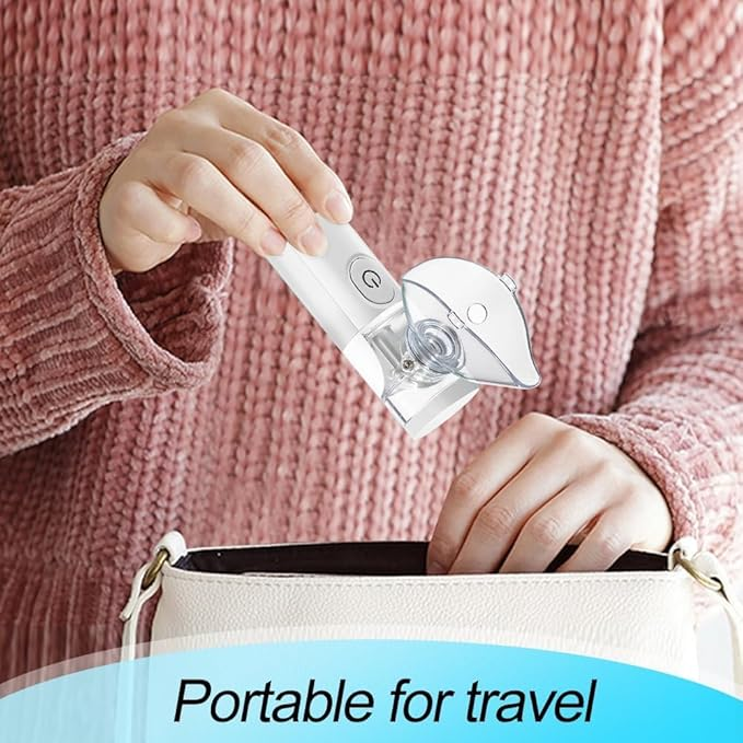 Travel-Friendly Nebulizer with Strong & Mild Mist Modes – Fast, Deep Medication Absorption