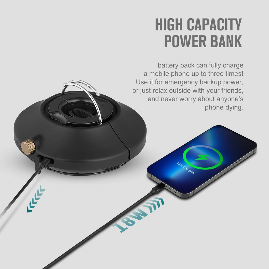 360° Camping Light – Adjustable Glow & Long-Lasting Battery
