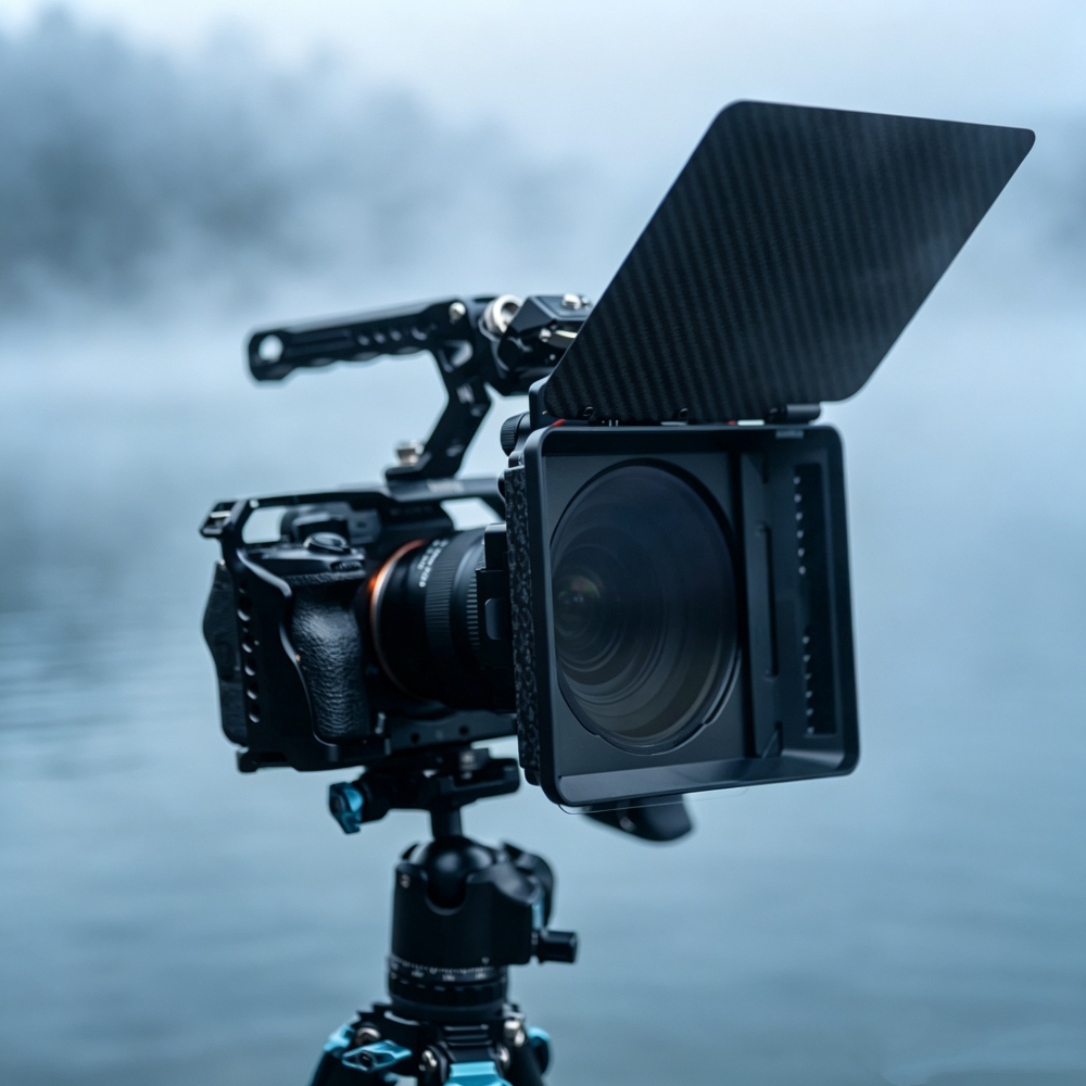 Cinematic Matte Box Kit – Variable Light Control & Glare Reduction