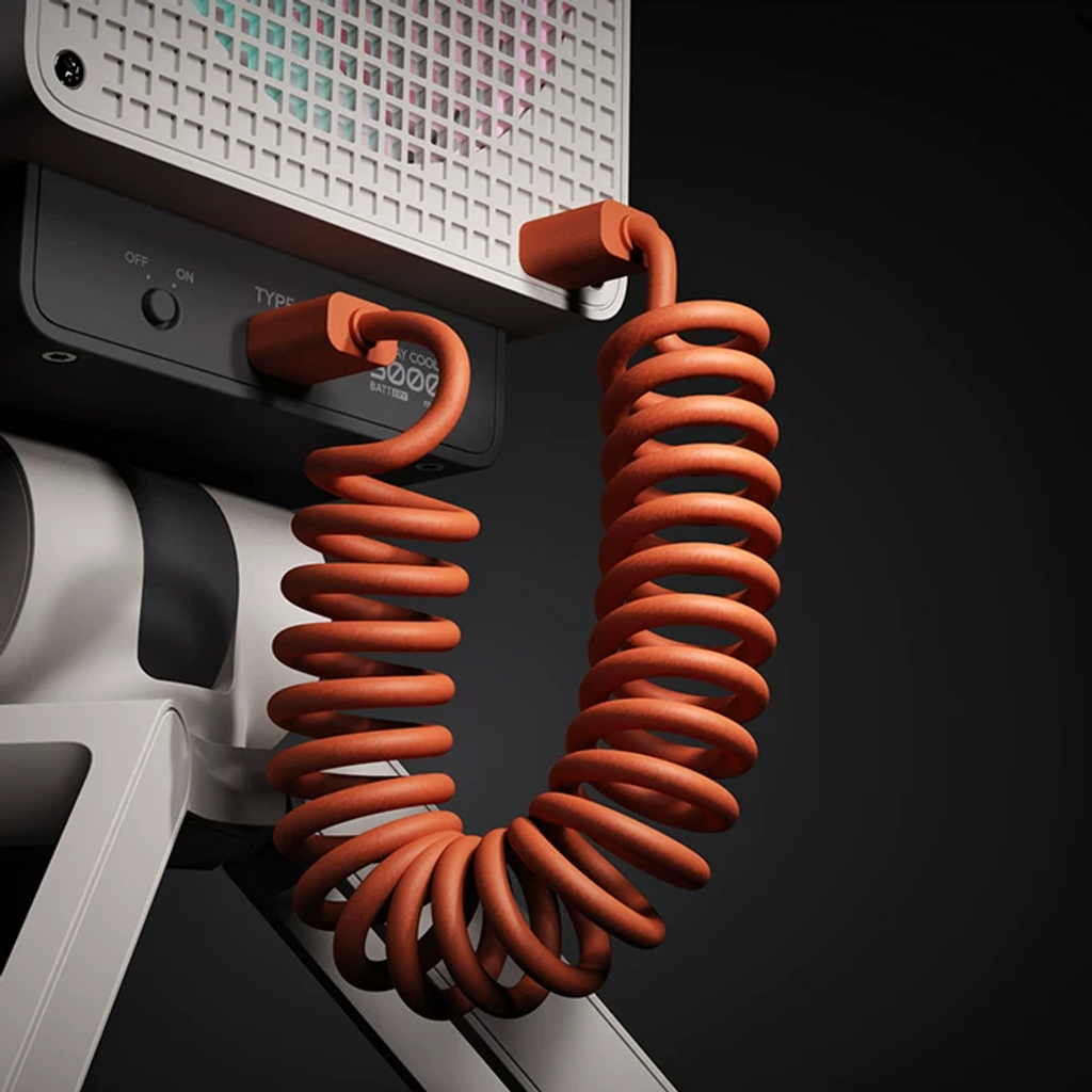 Desktop Fan with RGB Glow – Vintage Look, Powerful Cooling, Portable Design