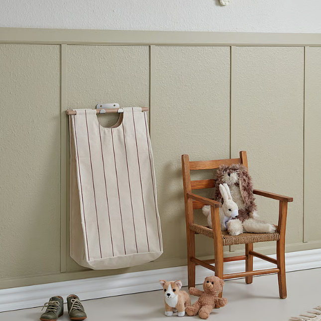 Wall-Mounted Foldable Laundry Basket for Space Saving Storage