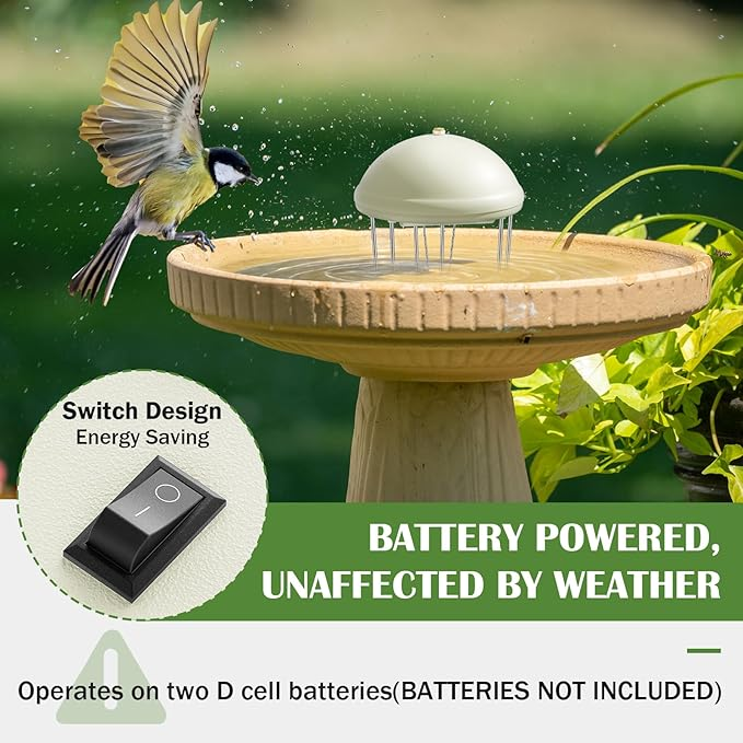 Ripple Your Way to a Lively Backyard – Mosquito-Blocking Birdbath