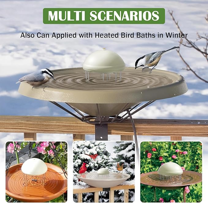 Ripple Your Way to a Lively Backyard – Mosquito-Blocking Birdbath