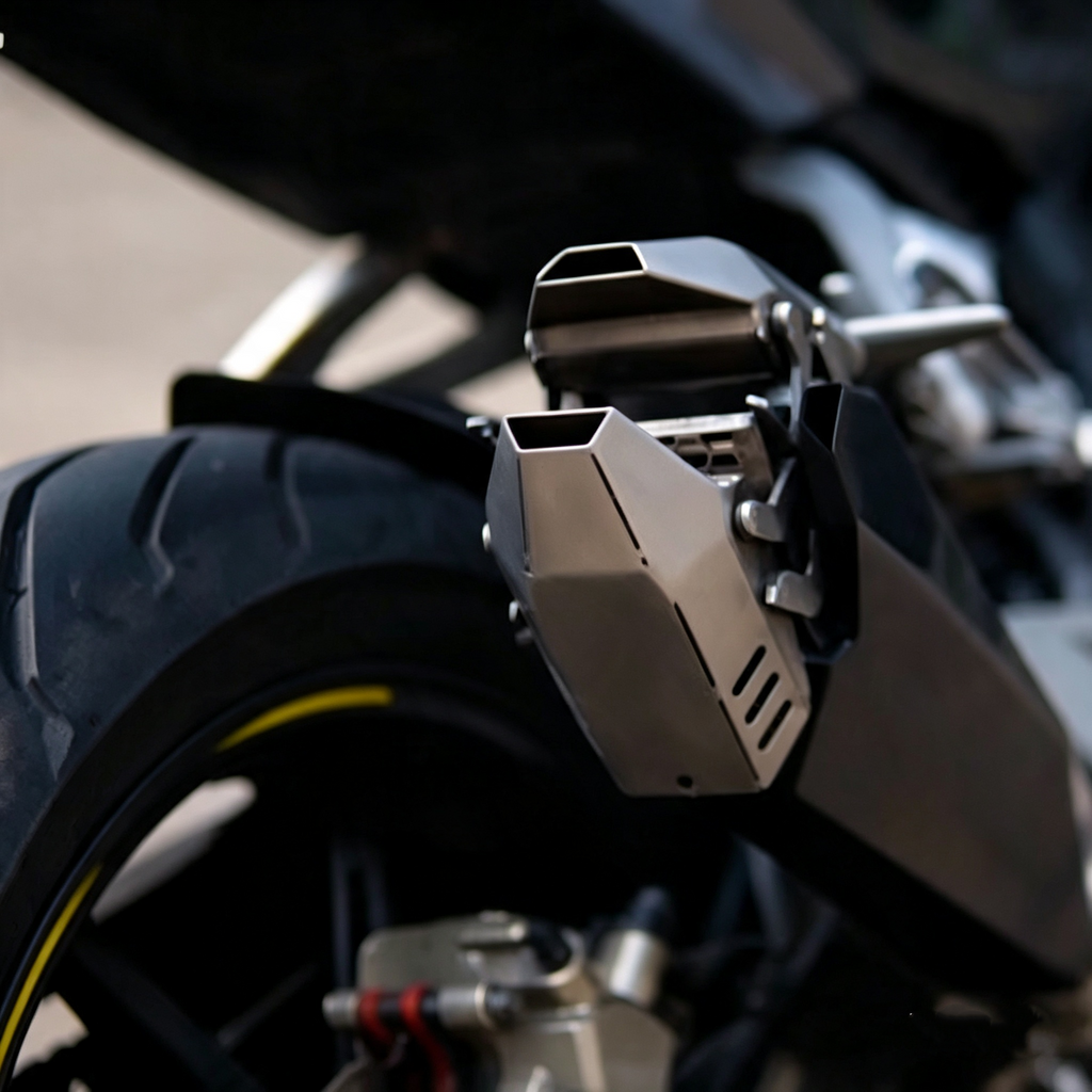 On-the-Fly Adjustable Exhaust System – Motorcycle Sound & Flow Control Rig