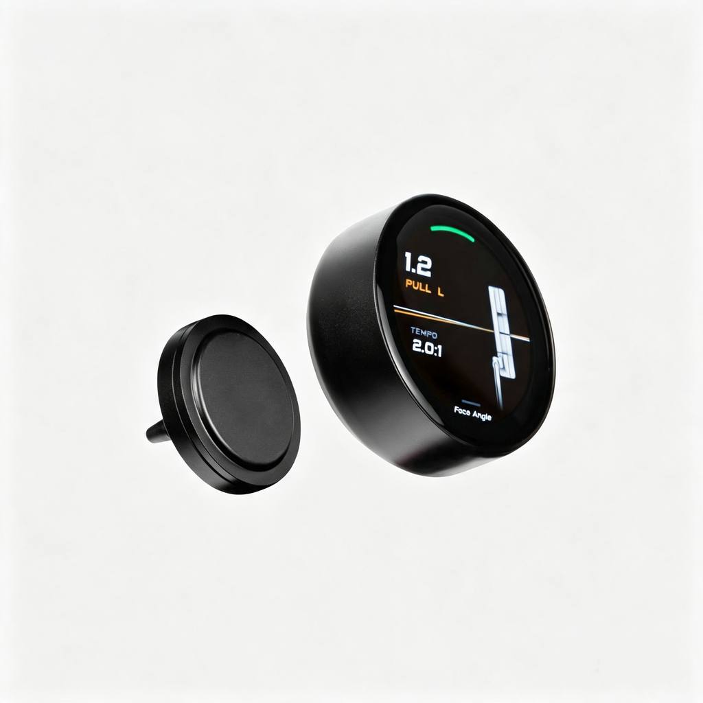 Compact Smart Putting Sensor & Stroke Analysis Device – Grip-Mounted Training Tool
