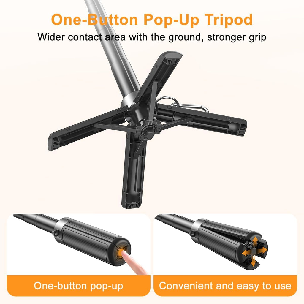 5-in-1 Magnetic Selfie Stick with Remote Control