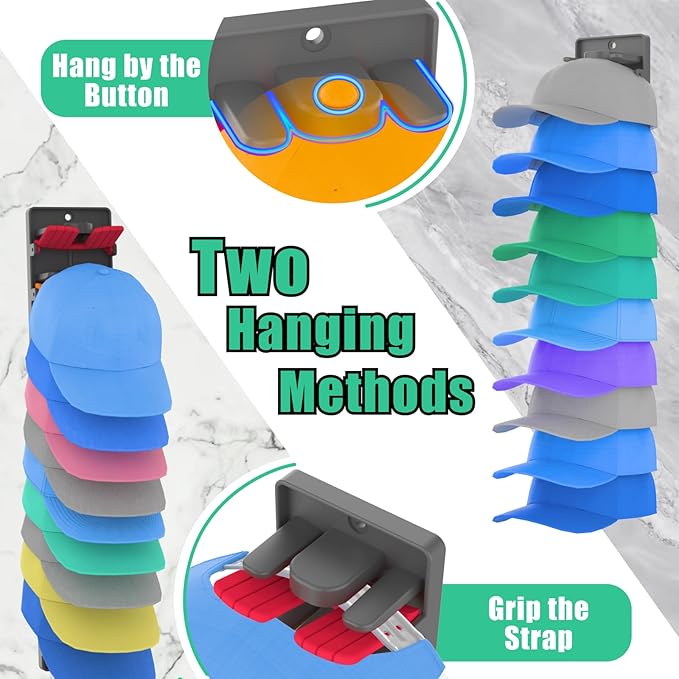 Wall-Mounted Hat Organizer Rack