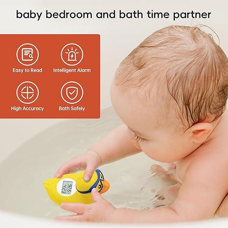 Duck-Shaped Baby Bath Thermometer – Floating Water Temperature Monitor for Safe Bath Time